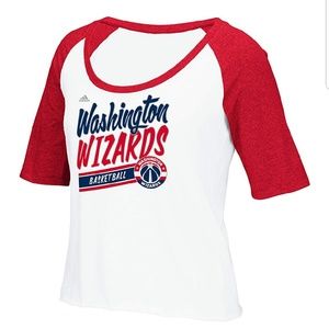 Adidas Washinton Wizards NBA Women's Raglan NWT